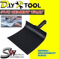 SW HARDWARE PVC Cement Tray Curve / Tray Cement / Dulang Simen / Tray Sudu / Cement Tray Square Blac
