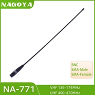 วิทยุสื่อสาร NAGOYA NA-771 SMA หญิง ชาย BNC เสาอากาศสำหรับ TK-250 TK-255 Woxun KG-669 Quansheng Woux