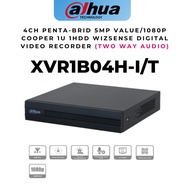 Dahua CCTV ANALOG DVR 4CH 2MP 1080P Cooper 1U 1HDD WizSense Digital Video Recorder XVR1B04H-I/T