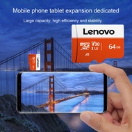 Lenovo 16GB 32GB การ์ดหน่วยความจำ64GB Professional การถ่ายโอนความเร็วสูงไดร์เวอร์ความจุขนาดใหญ่ฟรีการจัดเก็บข้อมูลที่มีประสิทธิภาพโทรศัพท์มือถือบางเฉียบ SD-Card TF Flash Card สำหรับเครื่องบันทึกการขับขี่ Lenovo Compact TF