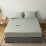 100支貢緞長絨棉全棉床單單件 北歐純色單人床笠床套純棉床上床罩