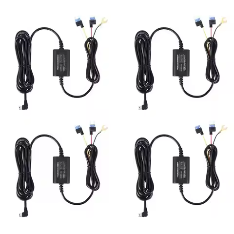 4X Parking Surveillance Cable For 70Mai 4K A800S A500S D06 D07 D08 M300 UP02 For Car DVR 24H Parking