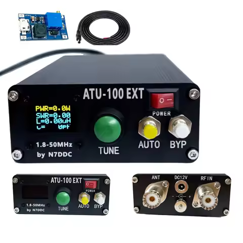 ATU-100 atu100 Machine 1.8-50MHz ATU100mini Automatic Antenna Tuner by N7DDC 7x7 3.2Firmware Program