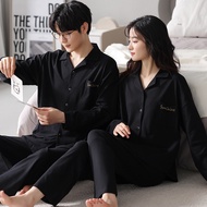 Spring Couple Pajamas Suits for Women and Men Pure Cotton Soft Loose Home Clothes Fashionable Pajama