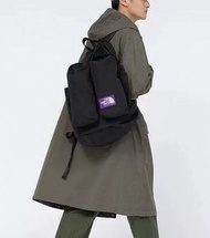 the north face purple label 紫標刺繡logo 拉鍊口袋 有獨立鞋格 手提 背包