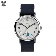 TIMEX TW2V07000 Unisex Watch Weekender Peanuts Take Care 38mm Slip-Thru Nylon Strap Black Limited Ed