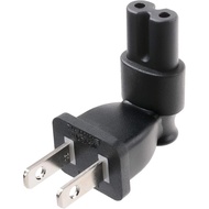 TENINYU Penyesuai Palam Sudut Kanan 2 Cabang, Penyesuai Palam Kuasa AC USA dengan soket IEC 60320-C7