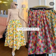 TATAOS BANGKOK TULIP SKIRT LONG FLOWER SKIRT IMPORTED COTTON LABELTAG SKIRT WOMEN SKIRT KEMBANG SKIR