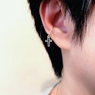 MIH金工首飾 | 鏤空十字架純銀耳骨夾 cross silver ear cuff