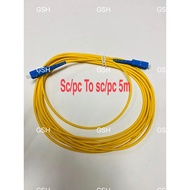 SC/PC TO SC/PC FIBER OPTIC PATCH CABLE 5M(Unifi)
