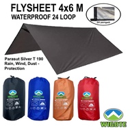 TENDA Wigote FLYSHEET 4X6 Meters WINPROOF Waterproof - Bivouac ALAS Tent
