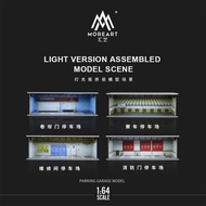 MoreArt 1:64 Parking Lot Diorama, Light Version Diorama for Display&Collection&Gift