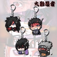 NARUTO Anger Anime Keychain Madara Uchiha Obito Acrylic Key Chain Hatake Kakashi Key Ring Bag Pendan