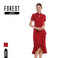 Forest Cheongsam Perempuan | Forest Ladies CNY Cheongsam Short Sleeve Dress - 885124