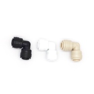 1/4 '' OD PE TUBE  Quick Connector RO Water Reverse Osmosis Aquarium System Connector L Fitting