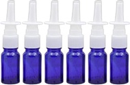3Pcs 10Ml/0.3oz Empty Glass Nasal Spray Bottle Fine Mist Sprayers Atomizers For Saline Water ​​Medic