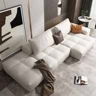 Italian Style Fabric Sofa Nordic Simple Modern Science Velvet Tech Cloth Light Luxury 2 3 4 Seater Sofa Chair