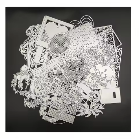 Randomly Selected Lucky Bag Metal Cutting Dies for Scrapbook Card Surprise Mystery Box, Knife Mold, 