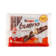 [98] Kinder Bueno (Choco/White) Bars (T2x3) FlowPack 117gm