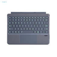 intoya Bluetooth-compatible Keyboard Ergonomic Design Trackpad Backlit Bluetooth Keyboard for Microsoft Surface Go 3/2 Ergonomic Design with Trackpad