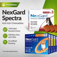 Nexgard and Nexgard Spectra Anti Tick & Flea with FREE Sticker Chewable Tablet for Puppies and Dogs