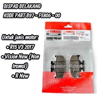 Rear Brake Pads Discpad Rear Dispad Yamaha R15 V3 2017 Vixion New Non Drum R New B97 F5806 00