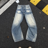 Acne studio 2006m 宽松低腰弯刀牛仔裤