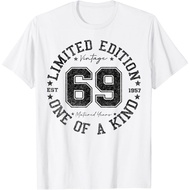 Men's cotton T-shirt 69 Year Old Gifts Vintage 1957 Limited Edition 69th Birthday T-Shirt