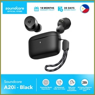 ☇◑ ✻ ◊ Soundcore by Anker A20i, Bluetooth 5.3 Earphones, IPX5, BassUp EQ, 28 hour Playtime, 2 mic A