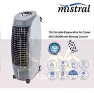 Mistral 15L Portable Evaporative Air Cooler with Remote MAC1600R | MAC 1600R [Two Years Warranty]