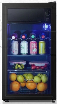 ตู้เย็นประตูเดียว ความจุ 90/120/165/195L ตู้แช่ ตู้แช่ไวน์ ตู้เย็น ตู้แช่เครื่องดื่มในครัวเรือน