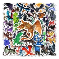 ☢10/30/50pcs Evil Dragon Cartoon Stickers Creative Animal Skateboard Kids Toys Diy Phone Hentai ❀6