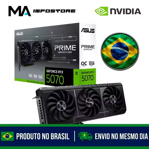 Asus Prime NVIDIA GeForce RTX 5070 OC Edition 12GB DDDR7 DLSS Ray Tracking Video Card 90YV0M10-M0NA0