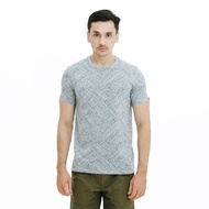 EIGER X-FULL PRINT EIGER T-SHIRT - Abu-abu, XXL