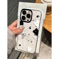 Bowknot Bear Custom Fun iPhone Phone case，Applicable iPhone 16、11、12、13、14、15 Pro Max、7Plus、8Plus、11