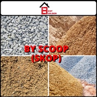 BEST BUILDER (BY SCOOP) Pasir Kasar Pasir Halus Batu Concrete Course  Fine Sand 3/4 Aggregate Stone 