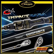 KFT G TECH IMPACT KARA SPINNING Fishing ROD Joran Pancing Mancing Kolam SOLID CARBON ROD ‘TORAY’