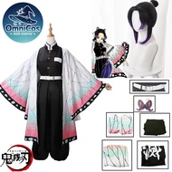 Anime Demon Slayer Cosplay Kochou Shinobu Cosplay Costume For Kids Girl Adult Kimono Halloween Costu