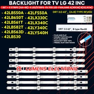 LG 42 INCH LED TV BACKLIGHT 42LB550A 42LF550A 42LB561T 42LB563D 42LB582T 42LB650T 42LB530 42LY340C 4