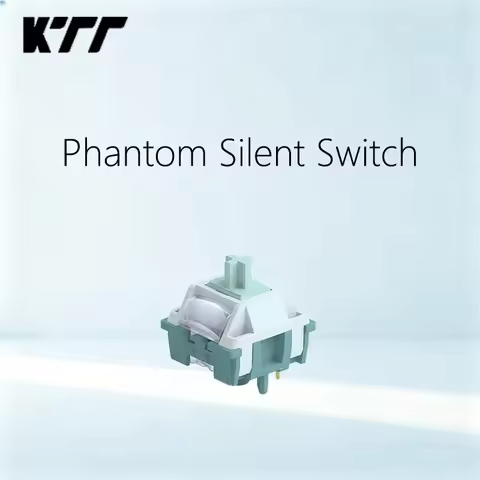 KTT Phanttom Silent Switch RGB MUTE Linear 5 Pin Hot Swap PA66 55gf Games Mechanical Keyboard Switch