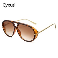 Cyxus Oversized Aviator Sunglasses Retro Double-Bridge Design Cool Comfort Fit Durable Stylish All-D