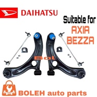 COMBO SET PERODUA AXIA BEZZA FRONT LOWER ARM, ABSORBER LINK, STABILIZER BUSH