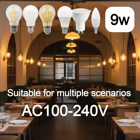 8pcs Led Edison Filament Bulb E27 B22 E14 C35 A60 ST64 220V240V Vintage 2700K 4000K Warm Glass Lamp 