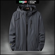 CARTELO เสื้อกันหนาว Camping Tactical Fishing Man Casual Jacket Breathable 4XL Jacket Windproof ฤดูใ