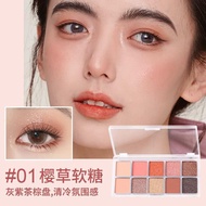 10 Color Eyeshadow Niche Brand Super Flashing Pearlescent Matte Earth Color Ten Color Eyeshadow Set 