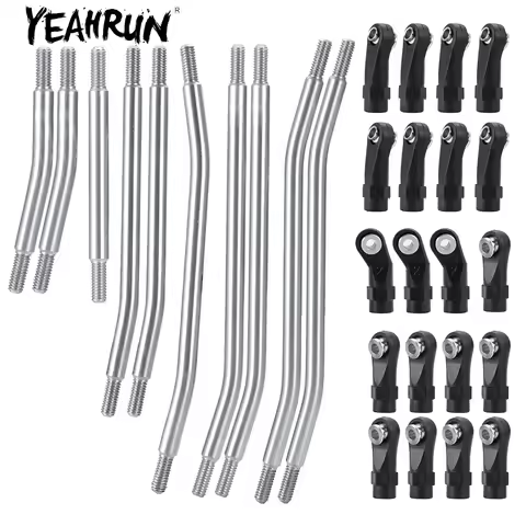YEAHRUN Stainless Steel Linkage Chassis Link Rod for TRX-4 313/324/336mm Wheelbase 1/10 RC Crawler C