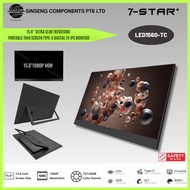 7-STAR* Laptop Screen Extender USB C 15.6inch Portable 1080P IPS Monitor | HDMI | Type C Powered | V