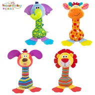 Happy monkey Baby Animal Rattle Toy Multifunctional Plush Rattle Bed Bell Toy #G5.18#