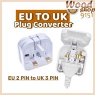 (1 PCS) EU To UK FUSED Power Converter EURO 2 Pin Plug To UK 3 Pin Plug Top Open Cap Travel Socket A