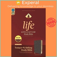 NIV, Life Application Study Bible, Third Edition, Bonded Leather, Navy Floral, Red by Zondervan (US 